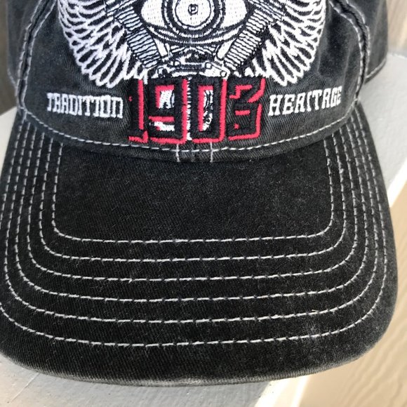 HD Harley Davidson Winged Engine 1903 Baseball Hat - Picture 4 of 12